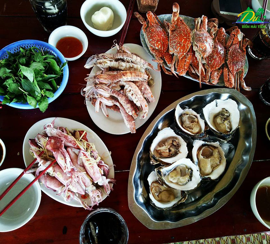 Kinh nghiệm đi biển ăn hải sản - các loại hải sản biển ngon